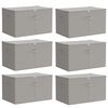 vidaXL Uzglabā&scaron;anas kaste 6 gab. Neausts audums 55 x 35 x 32 cm 61,6 L