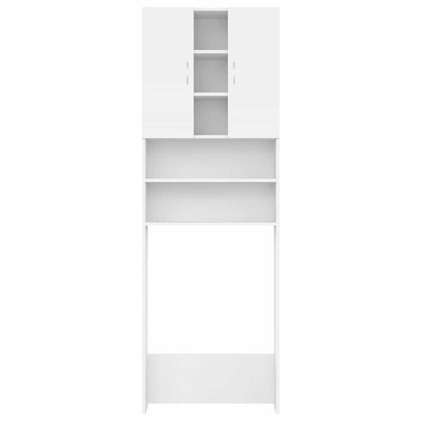 vidaXL veļasmašīnas skapītis, 64x25,5x190 cm, balts