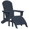 vidaXL Adirondack krēsls Tumši zils 74 x 82 x 92cm HDPE