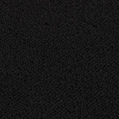 vidaXL kāpņu paklāji, neslīdoši, 15 gab., 75x20 cm, melni, taisnstūra