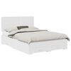 vidaXL Gultas rāmis ar atvilktni Balts 150 x 200 cm Inženierijas koks