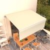 vidaXL izvelkama markīze ar žalūziju, 4x3 m, automātiska, krēmkrāsas