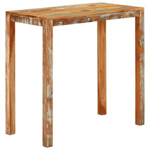 vidaXL bāra galds, 112x55x108 cm, pārstrādāts masīvkoks
