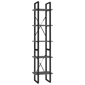 vidaXL 5-līmeņu grāmatu plaukts, 40x30x175 cm, inženierijas koks