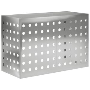 vidaXL Gaisa kondicioniera pārsegs Sudraba 90 x 40 x 60 cm