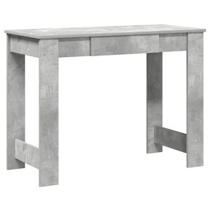 vidaXL rakstāmgalds, betonpelēks, 100x45x75 cm, skaidu plāksne