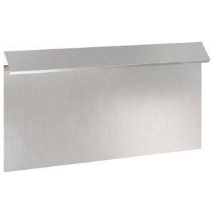 vidaXL Kāpuru žogs 50 x 3,5 x 25 cm Nerūsējo&scaron;s tērauds Sudraba