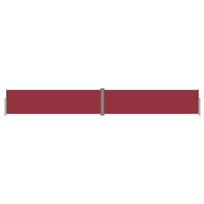 vidaXL izvelkams sānu aizslietnis, sarkans, 140x1000 cm