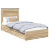 vidaXL Glabā&scaron;anas gulta Sonoma ozols 75 x 190 cm Inženierijas koks