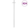 vidaXL telts mietiņi, 24 gab., 29,5 cm, &Oslash;6 mm, cinkots tērauds