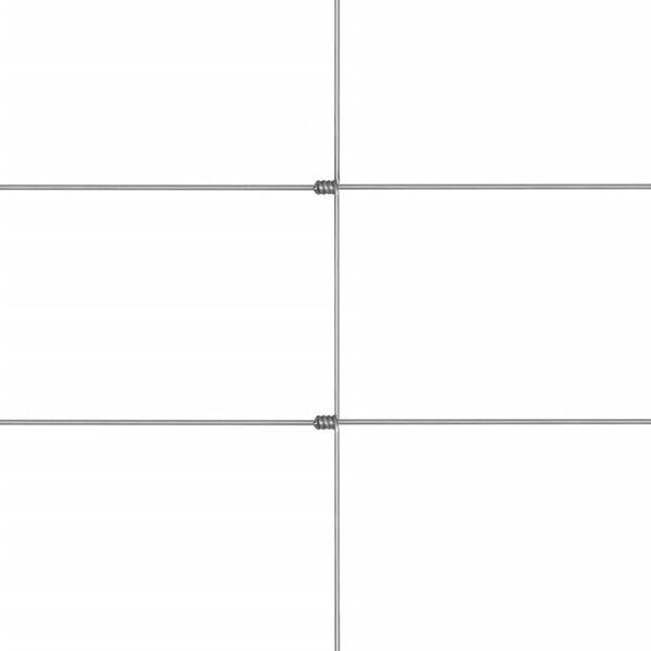 vidaXL dārza žogs, cinkots tērauds, 50x1,5 m, sudraba krāsa