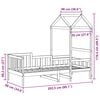 vidaXL Dienas gulta ar jumtu bez matrača 80x200 cm masīvkoks