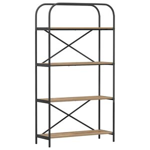 vidaXL Grāmatu plaukts 4 līmeņi 80 x 30 x 146 cm Inženierijas koks