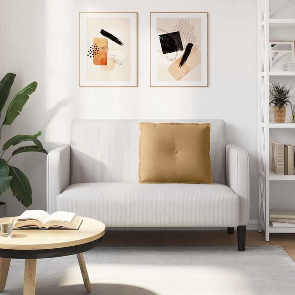 vidaXL Atpakaļ spilvens Brūna 60 x 50 cm Korduroja audums