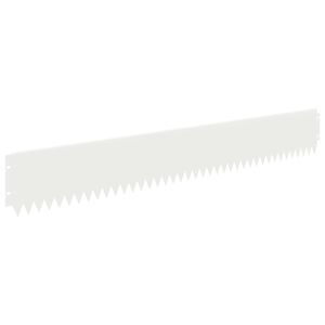 vidaXL Zāliena Apmale 10 gab. 103 x 15 cm Tērauds Balts