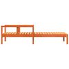 vidaXL sauļošanās zvilnis, vaska brūnas, 199,5x62x55 cm, priedes koks
