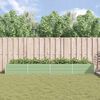vidaXL Puķu kaste Pasteļa zaļa 195 x 100 x 45 cm Cinkots tērauds