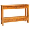 vidaXL Konsoles galds Dabiska 115 x 32 x 76 cm Cieta mahagona koks