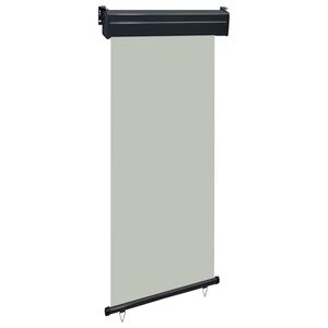 vidaXL balkona sānu markīze, pelēka, 80x250 cm