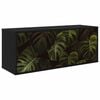 vidaXL Sienā montējams TV skapis ELBURG 102 x 33 x 40 cm Melns ozols