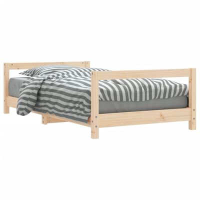vidaXL bērnu gultas rāmis, 80x160 cm, priedes masīvkoks