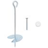 vidaXL Zemes enkurs 10 gab. &Oslash;10 x 30 cm Cinkots metāls Sudraba