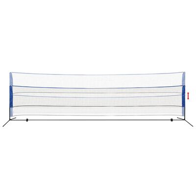 vidaXL badmintona tīkls un badmintona volāniņi, 600x155 cm
