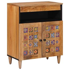 vidaXL Puse Dabiska 60 x 33 x 75 cm Cieta mango koksne