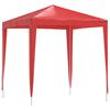 vidaXL Balles telts 200 x 200 x 240 cm Sarkana PE un Tērauds