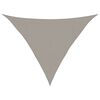 vidaXL saulessarga bura, 160 g/m&sup2;, trīsstūrveida, gai&scaron;i pelēka, 4x4x5,8 m, HDPE