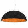 vidaXL griestu lampa, &Oslash;70 cm, E27, melnā un zelta krāsā