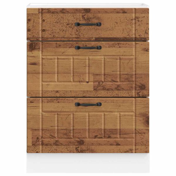 vidaXL virtuves apak&scaron;ējai skapītis, Lucca, veca koka