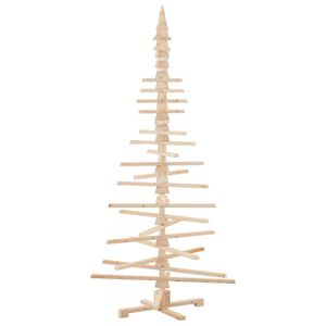 vidaXL koka Ziemassvētku eglīte dekorē&scaron;anai, 210 cm, priedes masīvkoks