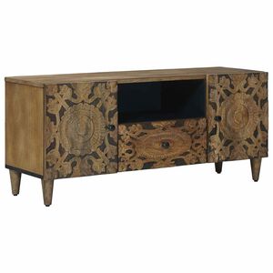 vidaXL Televizora skapī&scaron;a Brūna 105 x 33,5 x 46 cm Cieta mango koksne
