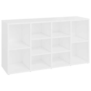 vidaXL apavu plaukts, balts, 103x30x55 cm, inženierijas koks