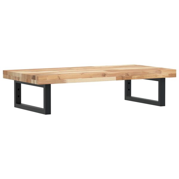 vidaXL izlietnes plaukts, stiprināms pie sienas, tērauds, akācija