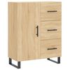 vidaXL kumode, ozolkoka krāsa, 69,5x34x90 cm, inženierijas koks