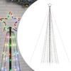 vidaXL LED Ziemassvētku eglīte ar tapas 1534 LED Krāsains 500 cm