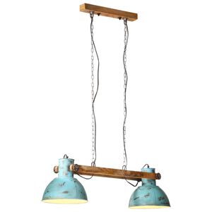 vidaXL griestu lampa 25 W, bružāti zila, 85x28x109 cm, E27
