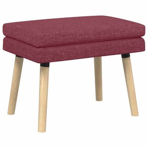vidaXL Divslāņu sola Vīna sarkans 60 x 40 x 46 cm Audums