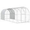 vidaXL Vistu kūts Sudraba 600 x 200 x 200 cm Cinkota tērauda