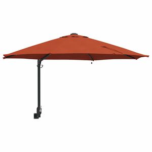 vidaXL Dārza parasols Sarkanbrūns 248 x 248 x 148 cm