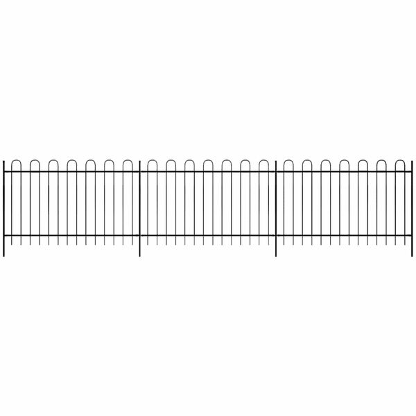 vidaXL Žogs 600 x 150 cm Pulvera pārklājuma tērauds