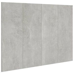 vidaXL gultas galvgalis, betonpelēks, 120x1,5x80 cm, inženierijas koks