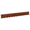 vidaXL Zāliena Apmale 10 gab. 102 x 10 x 4 cm Tērauds Rūsa