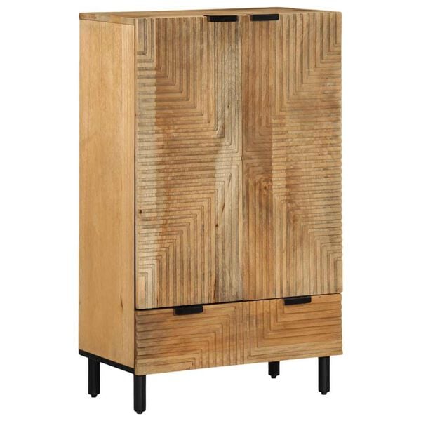 vidaXL Highboard Brown 60x33x100 cm Masīvkoka Mango
