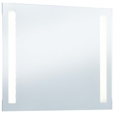 vidaXL vannasistabas sienas spogulis ar LED apgaismojumu, 80x60 cm