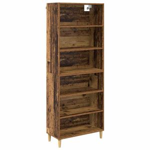 vidaXL Augstais skapītis Vecs koks 69,5 x 32,5 x 180 cm