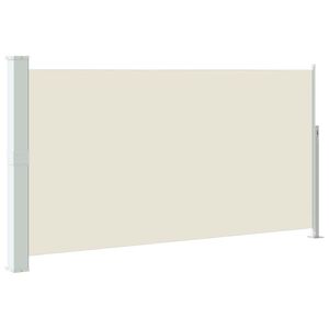 vidaXL izvelkama terases sānu markīze, 160x300 cm, krēmkrāsas