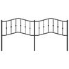 vidaXL gultas galvgalis, metāls, melns, 200 cm